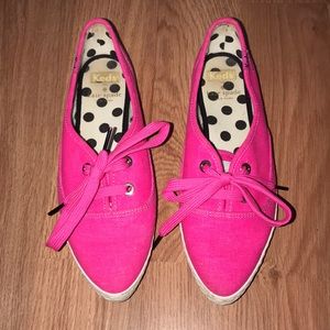 Kate Spade Hot Pink Ked Sneakers